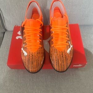 NWT Puma Men’s Ultra 3.1 TT Orange and Black Turf Soccer Cleats